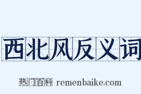 西北风反义词是什么意思的图片